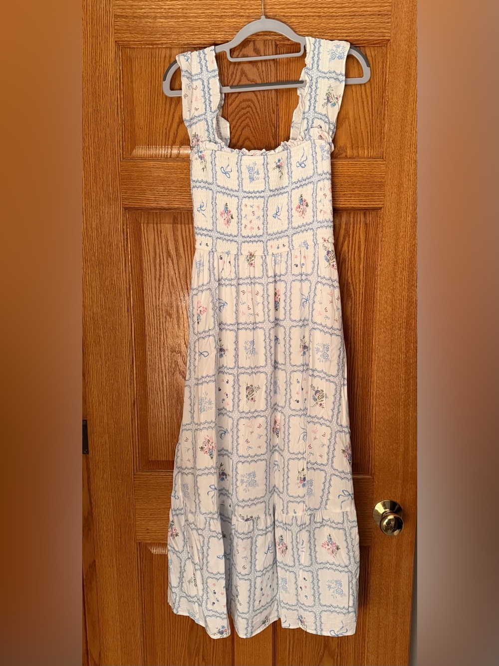 Blue Pepper Pattern Dress